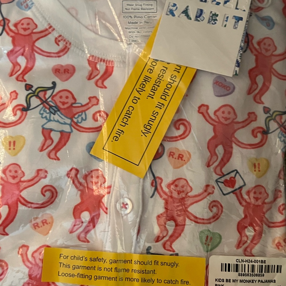 Roller Rabbit Be My Monkey Kids Pajamas